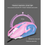 Pink Wired Gaming Mouse with 6 Buttons and 3200 DPI
