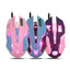 Pink Wired Gaming Mouse with 6 Buttons and 3200 DPI