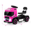 6V Kids Electric Ride-on Truck with Adjustable Seat - Pink