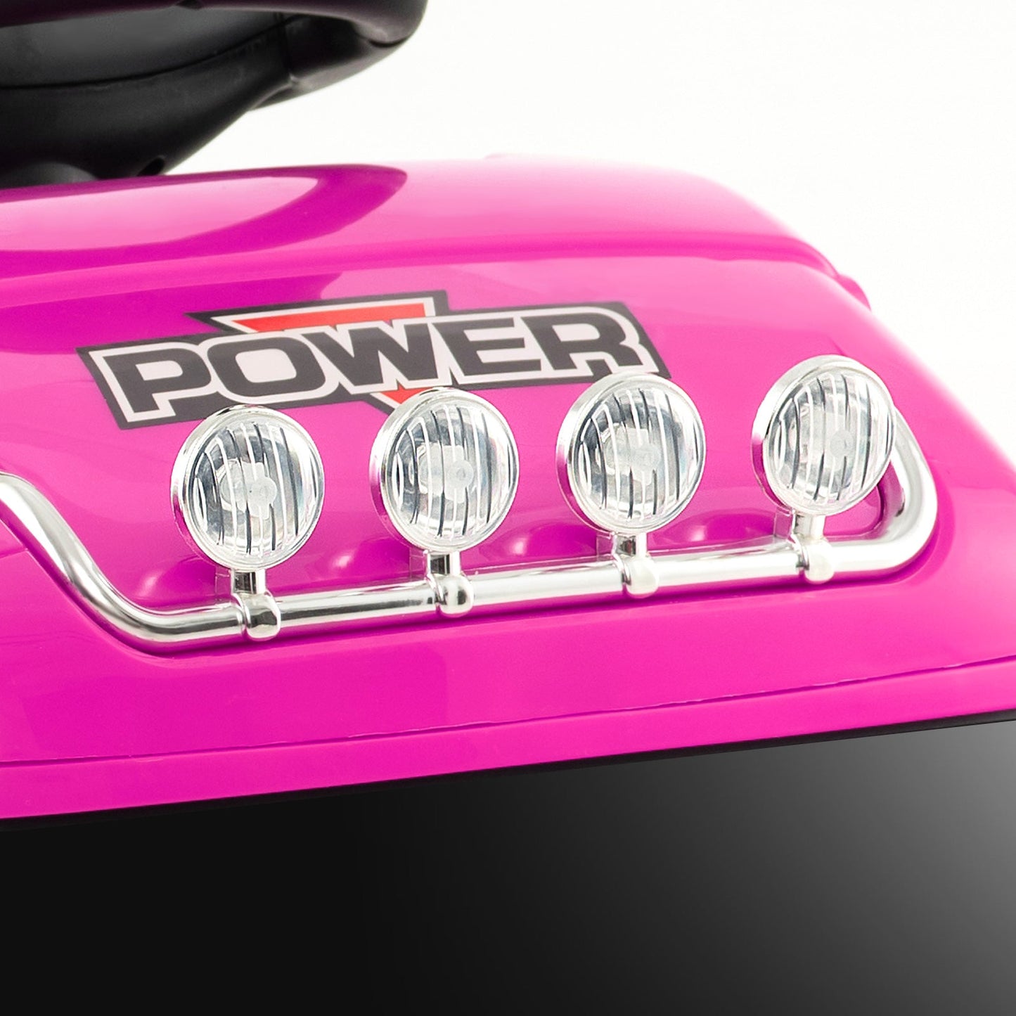 6V Kids Electric Ride-on Truck with Adjustable Seat - Pink