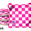 Vibrant Checkered Flag ACO Pro Bags - Available in Pink & Orange - Korvel