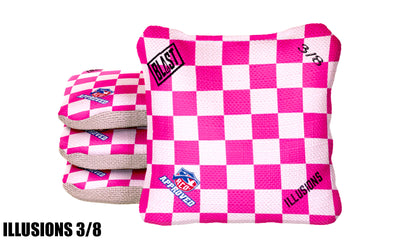 Vibrant Checkered Flag ACO Pro Bags - Available in Pink & Orange - Korvel
