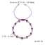 Pinky Promise Blue Bracelet Set - Colorful Crystal Bead Rope Chain