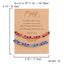 Pinky Promise Blue Bracelet Set - Colorful Crystal Bead Rope Chain