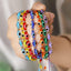 Pinky Promise Blue Bracelet Set - Colorful Crystal Bead Rope Chain