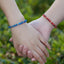 Pinky Promise Blue Bracelet Set - Colorful Crystal Bead Rope Chain