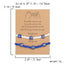 Pinky Promise Blue Bracelet Set - Colorful Crystal Bead Rope Chain
