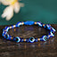 Pinky Promise Blue Bracelet Set - Colorful Crystal Bead Rope Chain