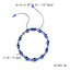 Pinky Promise Blue Bracelet Set - Colorful Crystal Bead Rope Chain