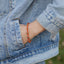 Pinky Promise Blue Bracelet Set - Colorful Crystal Bead Rope Chain