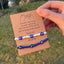 Pinky Promise Blue Bracelet Set - Colorful Crystal Bead Rope Chain