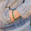 Pinky Promise Blue Bracelet Set - Colorful Crystal Bead Rope Chain