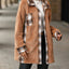 Plaid Contrast Dropped Shoulder Coat