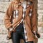 Plaid Contrast Dropped Shoulder Coat