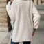 Plaid Contrast Dropped Shoulder Coat