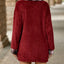 Plaid Contrast Dropped Shoulder Coat