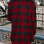 Plaid Snap Down Long Sleeve Jacket - Korvel