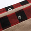 Plaid Trim Long Sleeve Jacket