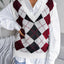 Plaid V-Neck Sweater Vest - Korvel