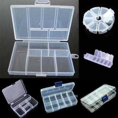 Premium Plastic Jewelry Organizer with Adjustable Compartments
