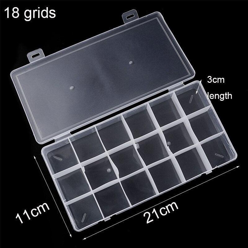 Premium Plastic Jewelry Organizer with Adjustable Compartments