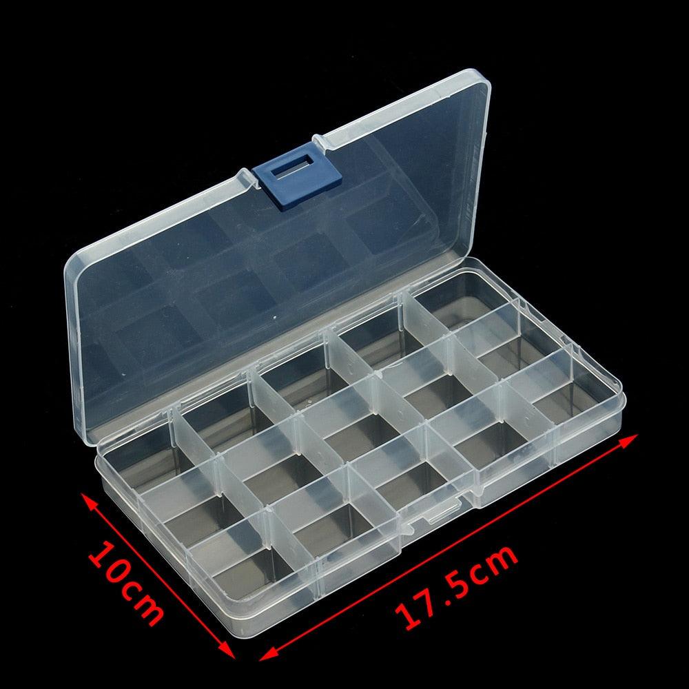 Premium Plastic Jewelry Organizer with Adjustable Compartments