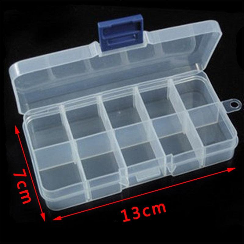 Premium Plastic Jewelry Organizer with Adjustable Compartments