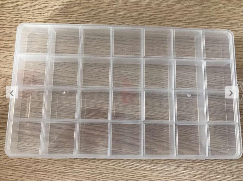 Premium Plastic Jewelry Organizer with Adjustable Compartments