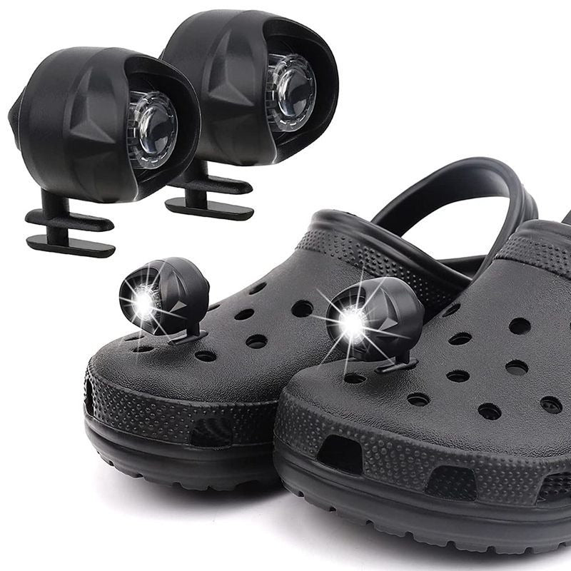 Plastic Rechargeable Headlights for Croc Hole Shoe Light Camping Footstep Shoe Light - Korvel