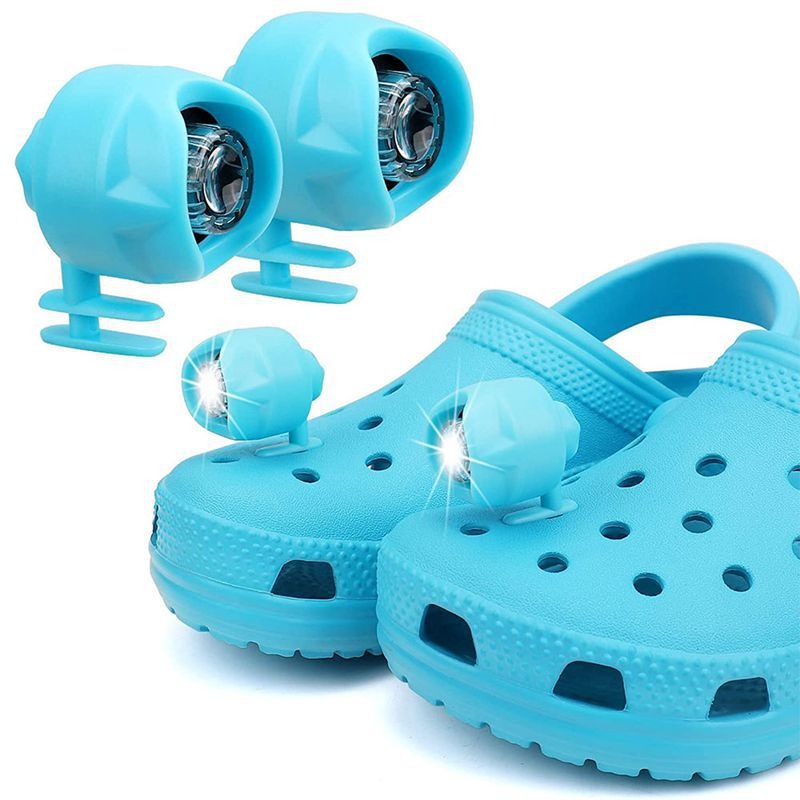 Plastic Rechargeable Headlights for Croc Hole Shoe Light Camping Footstep Shoe Light - Korvel