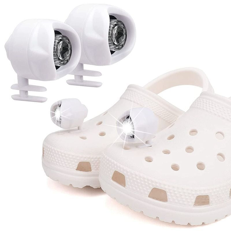 Plastic Rechargeable Headlights for Croc Hole Shoe Light Camping Footstep Shoe Light - Korvel