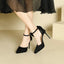 Platform Pointed Toe Ankle Strap Stiletto Pumps - Korvel