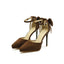 Platform Pointed Toe Ankle Strap Stiletto Pumps - Korvel