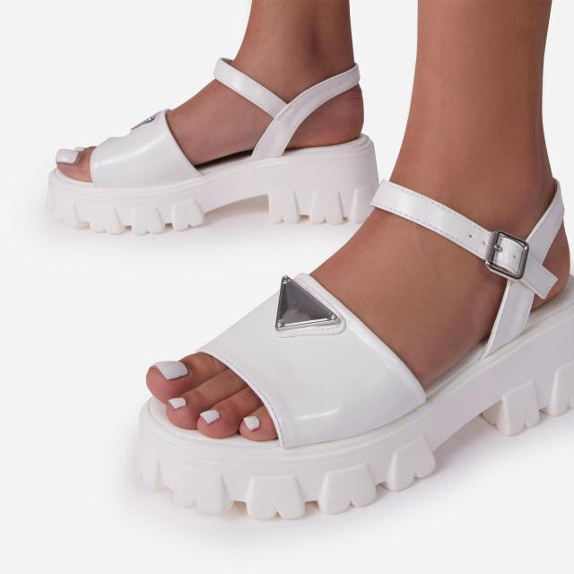 Sandales à plateforme pour femmes avec boucle - Chaussures d'été élégantes
