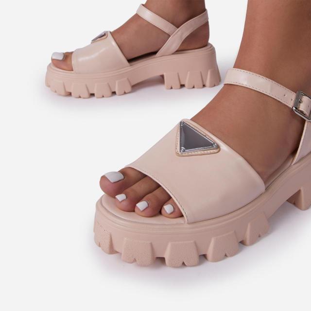 Sandales à plateforme pour femmes avec boucle - Chaussures d'été élégantes