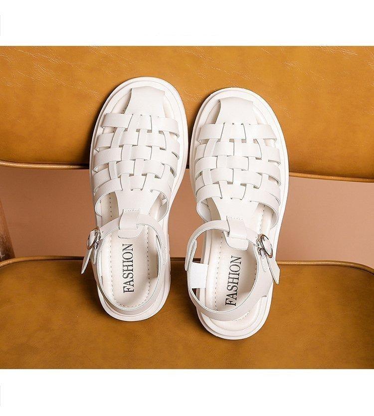 Sandales à plateforme pour femmes avec boucle - Chaussures d'été élégantes