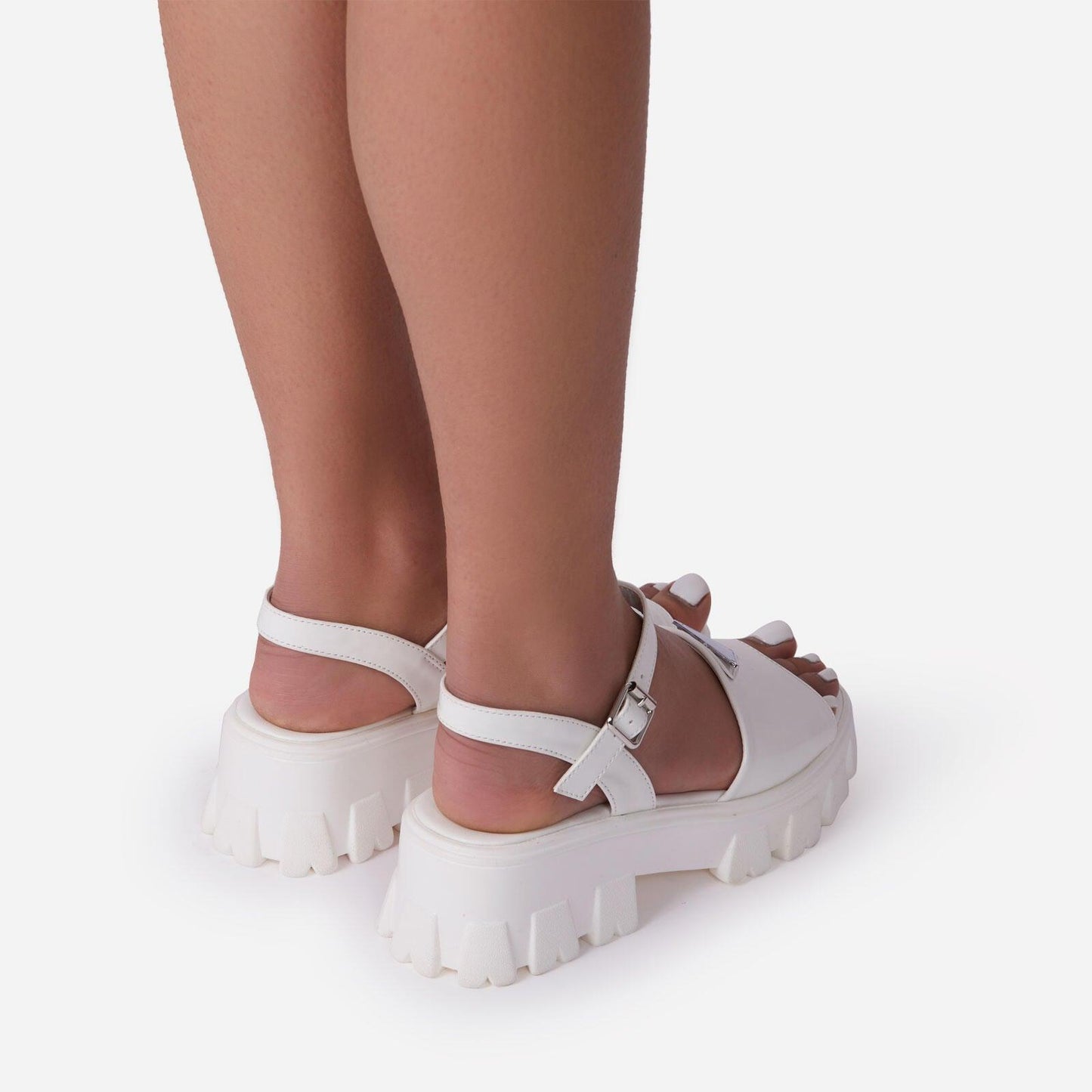 Sandales à plateforme pour femmes avec boucle - Chaussures d'été élégantes