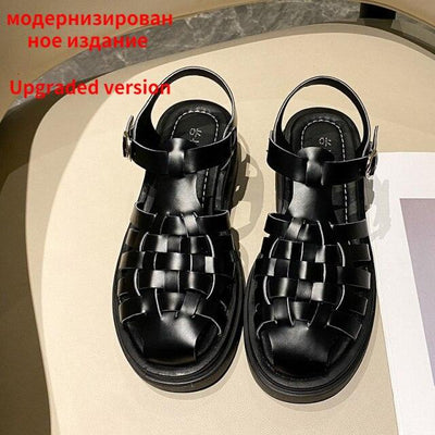 Women's Platform Sandals with Buckle - Stylish Summer Footwear