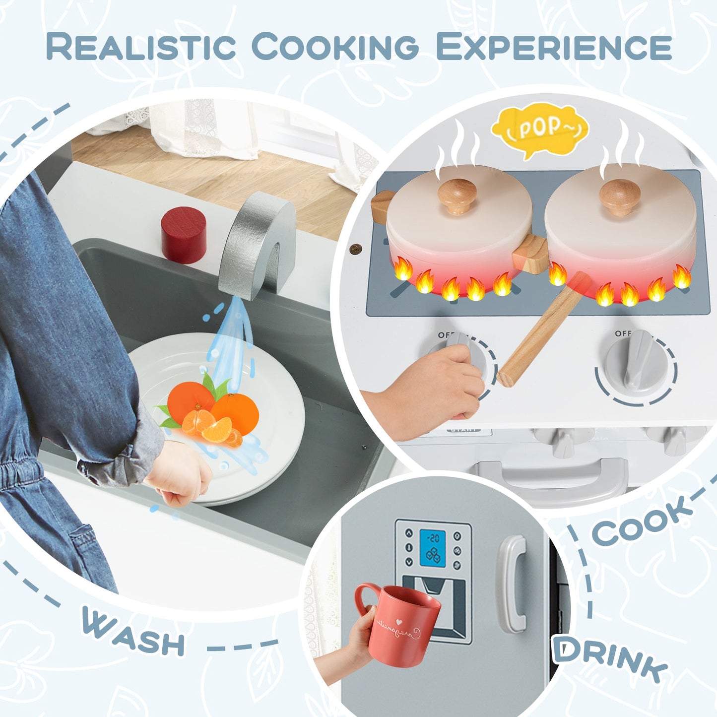 Juego de Cocina de Imaginación para Niños con Sonido Simulado