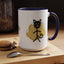 Taza de café con acento de gato juguetón - 11oz y 15oz