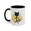 Taza de café con acento de gato juguetón - 11oz y 15oz