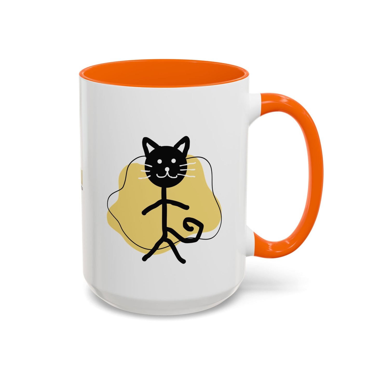 Taza de café con acento de gato juguetón - 11oz y 15oz