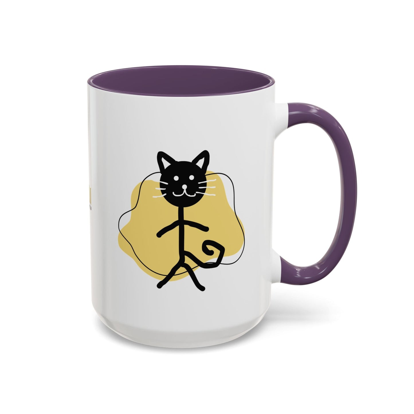 Taza de café con acento de gato juguetón - 11oz y 15oz