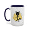 Taza de café con acento de gato juguetón - 11oz y 15oz