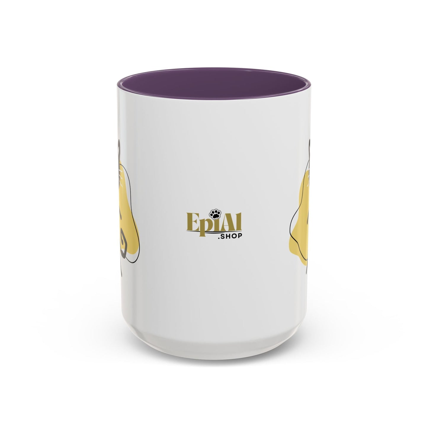 Taza de café con acento de gato juguetón - 11oz y 15oz