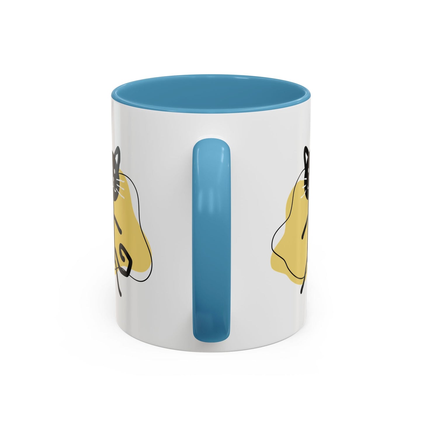 Taza de café con acento de gato juguetón - 11oz y 15oz
