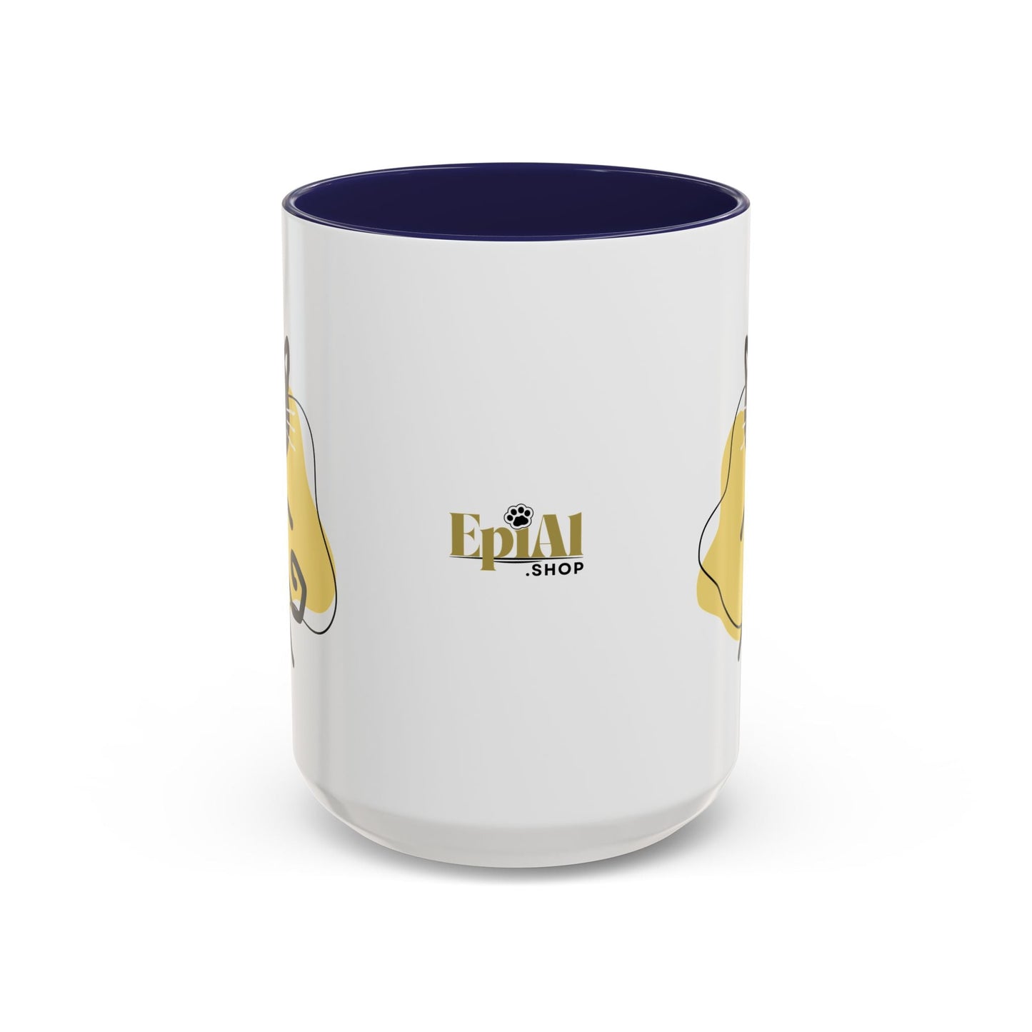Taza de café con acento de gato juguetón - 11oz y 15oz