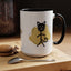 Taza de café con acento de gato juguetón - 11oz y 15oz