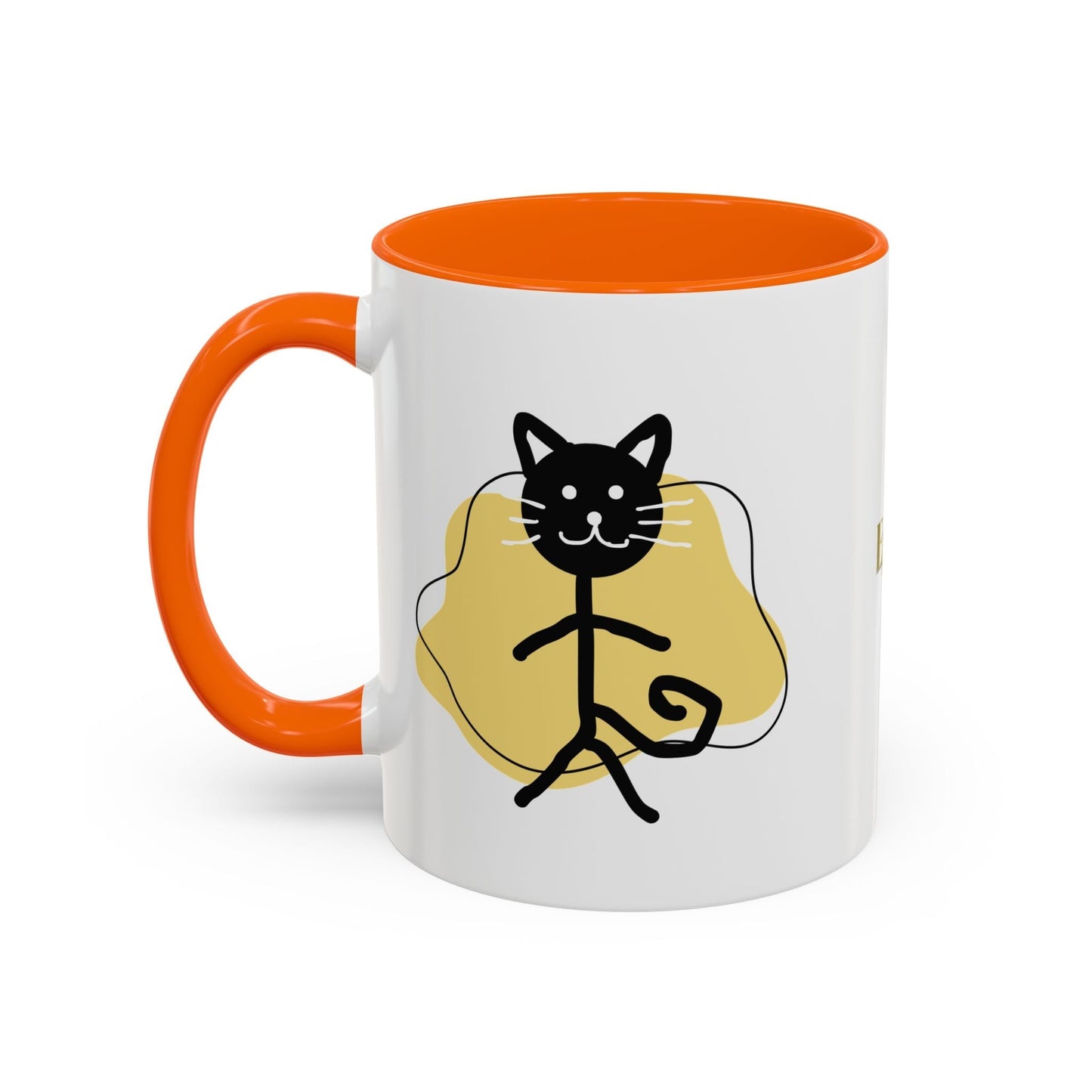 Taza de café con acento de gato juguetón - 11oz y 15oz