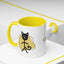 Taza de café con acento de gato juguetón - 11oz y 15oz